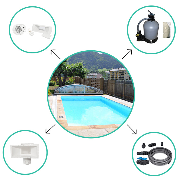 Equipements piscine en kit